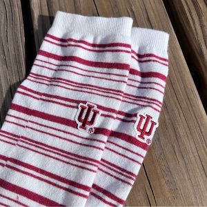 Indiana University Striped Knee Socks! EUC!